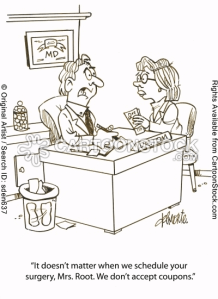 Coupons for medical services