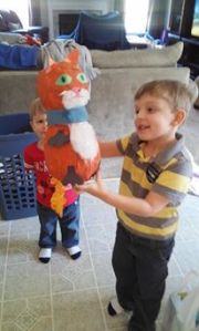 Daniel was very proud of the finished product.