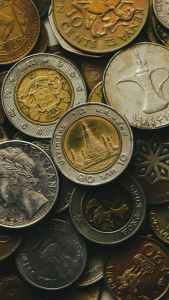 Old silver coins